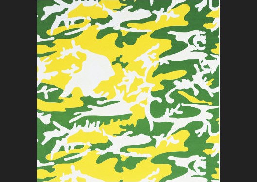 Andy Warhol Camouflage green yellow white